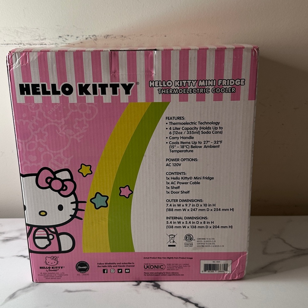 New- Hello Kitty Mini Fridge - Picture 5 of 11